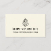 Earth Tone Beige Forest Tree Rustic Pine Cone Visitenkarte (Vorderseite)