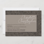 Earth Tone Blätter Engagement Party Einladung (Vorderseite)