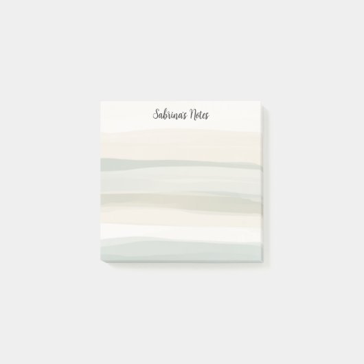 Earth Tone Brush Post-it Klebezettel (Vorderseite)