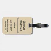 Earth Tone Color Pattern with Ochre Gepäckanhänger (Rückseite horizontal)