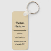 Earth Tone Color Pattern with Ochre Schlüsselanhänger (Rückseite)