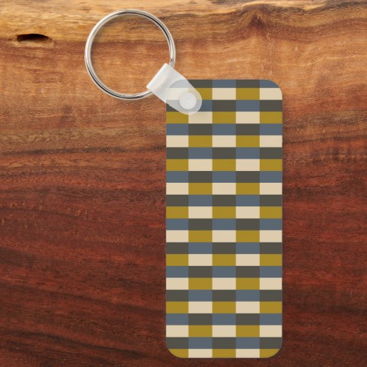 Earth Tone Color Pattern with Ochre Schlüsselanhänger (Vorderseite)