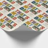 Earth Tone Das ist mein Vater Vatertag Geschenkpapier (Ecke)