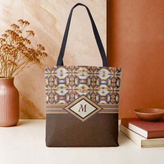 Earth Tone Diamond Tasche
