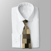 Earth Tone Digital Dazzle Camouflage Krawatte (Gebunden)