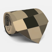 Earth Tone Digital Dazzle Camouflage Krawatte (Gerollt)