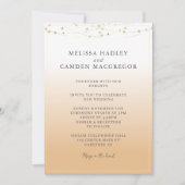 Earth Tone Elegant QR Code Hochzeit Einladung (Vorderseite)