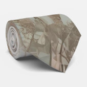 Earth Tone Ferns Design Krawatte (Gerollt)