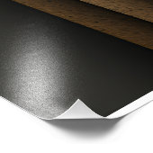 Earth Tone Geometric Layers Abstract Fotodruck (Ecke)