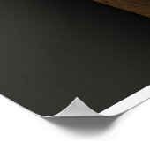 Earth Tone Geometric Layers Abstract Poster (Ecke)