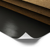 Earth Tone Geometric Layers Abstract Poster (Ecke)