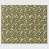 Earth Tone Gift Pattern Geschenkpapier (Flach)
