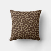Earth Tone Giraffe Print Pattern Decorative Throw  Kissen (Rückseite)