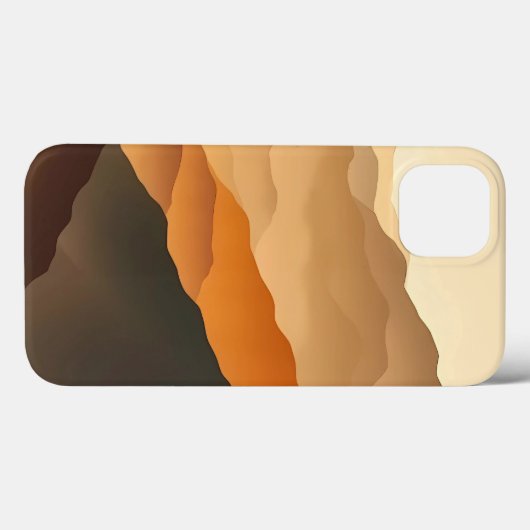 Earth Tone Gradient Desert iPhone Case (Rückseite (Horizontal))
