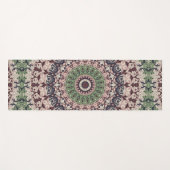 Earth Tone Green und Brown Mandala Pattern Yogamatte (Vorderseite (Horizontal))