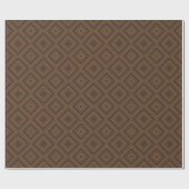 Earth Tone Hypnotic Diamond Moderne Abstrakte Kuns Geschenkpapier (Flach)
