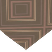 Earth Tone Hypnotic Diamond Moderne Abstrakte Kuns Kurzer Tischläufer (Ecke)