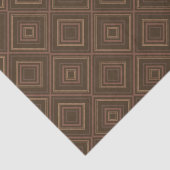 Earth Tone Hypnotic Diamond Moderne Abstrakte Kuns Seidenpapier (Ausschnitt)