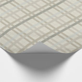 Earth Tone Kariert Pattern Geschenkpapier (Ecke)
