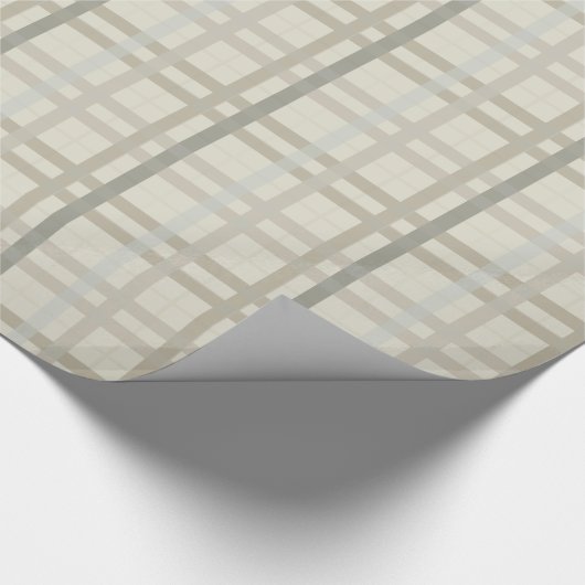 Earth Tone Kariert Pattern Geschenkpapier (Ecke)