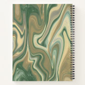 Earth Tone Marble Abstrakt Notizblock (Rückseite)