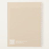 Earth Tone Marble Block Quote | Fully Customizable Planer (Rückseite)