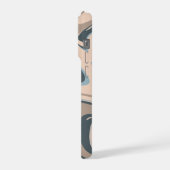 'Earth Tone Marble Swirl' iPhone 15 Pro Hülle (Linke Seite)