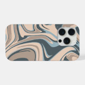 'Earth Tone Marble Swirl' iPhone 15 Pro Hülle (Rückseite (Horizontal))