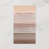 Earth Tone Modern Boho Visitenkarte (Rückseite)