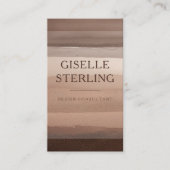 Earth Tone Modern Boho Visitenkarte (Vorderseite)
