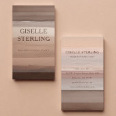 Earth Tone Modern Boho Visitenkarte