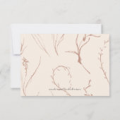 Earth Tone Modern Simple Arch QR Code Hochzeit RSVP Karte (Rückseite)