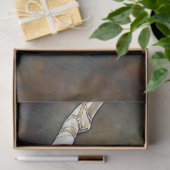 Earth Tone Oil Ballerina Dancer Decoupage Seidenpapier (Geschenk)