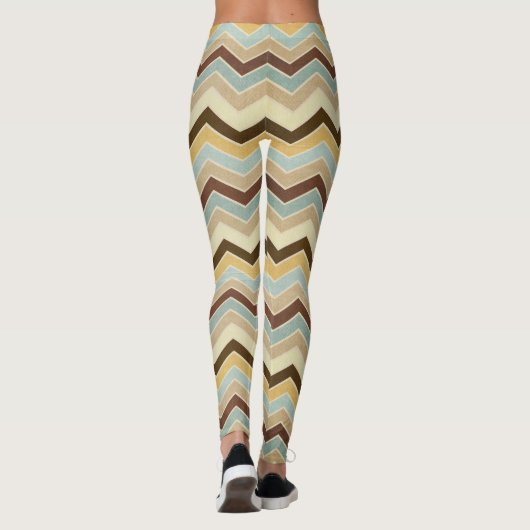 Earth Tone Pattern Leggings (Rückseite)