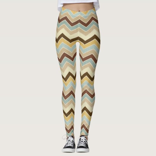 Earth Tone Pattern Leggings (Vorderseite)