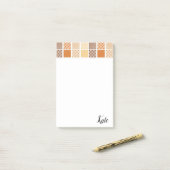 Earth Tone Post-it Klebezettel (Auf Schreibtisch)