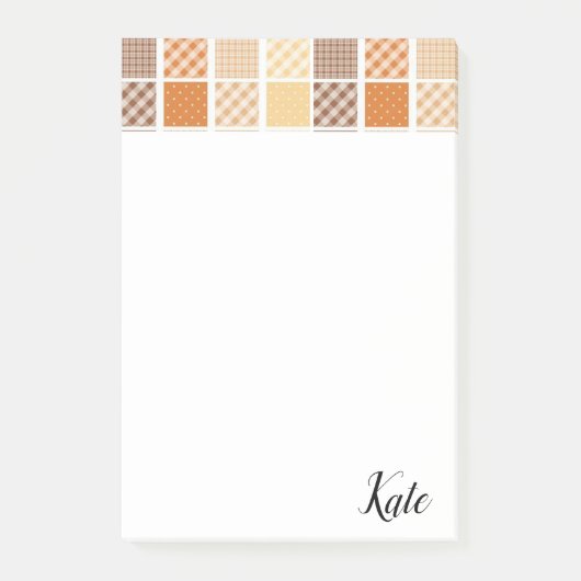 Earth Tone Post-it Klebezettel (Vorderseite)