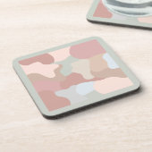 Earth Tone Shapes Getränkeuntersetzer (Linke Seite)