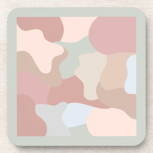 Earth Tone Shapes Getränkeuntersetzer (Vorderseite)