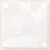 Earth Tone Shapes Glasuntersetzer (Rückseite)