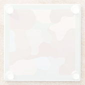 Earth Tone Shapes Glasuntersetzer (Rückseite)