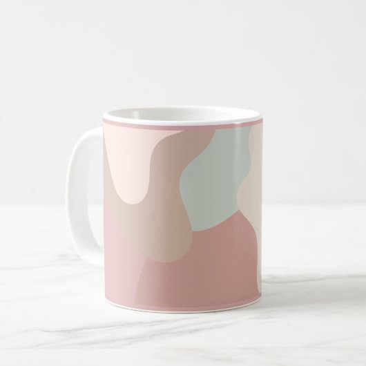 Earth Tone Shapes Kaffeetasse (Vorderseite Links)