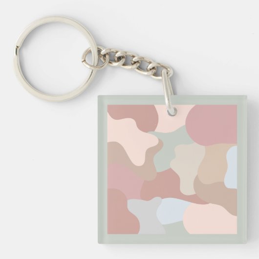 Earth Tone Shapes Schlüsselanhänger (Vorderseite)