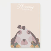 Earth Tone Spring Bunny Ostereier Post-it Klebezettel (Vorderseite)
