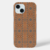 Earth Tone Tribal Ribbon Abstraktes Muster Art Case-Mate iPhone Hülle (Rückseite)