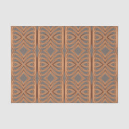Earth Tone Tribal Ribbon Abstraktes Muster Art Seidenpapier