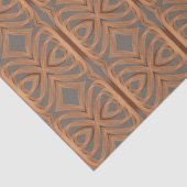 Earth Tone Tribal Ribbon Abstraktes Muster Art Seidenpapier (Ausschnitt)