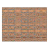 Earth Tone Tribal Ribbons Abstrakte Musterkunst Tischdecke (Vorderseite (Horizontal))