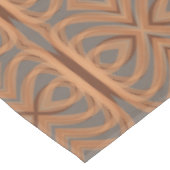Earth Tone Tribal Ribbons Abstrakte Musterkunst Tischdecke (Schrägansicht)
