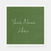 Earth Tone Wedding Event Empfang Napkins Serviette (Vorderseite)